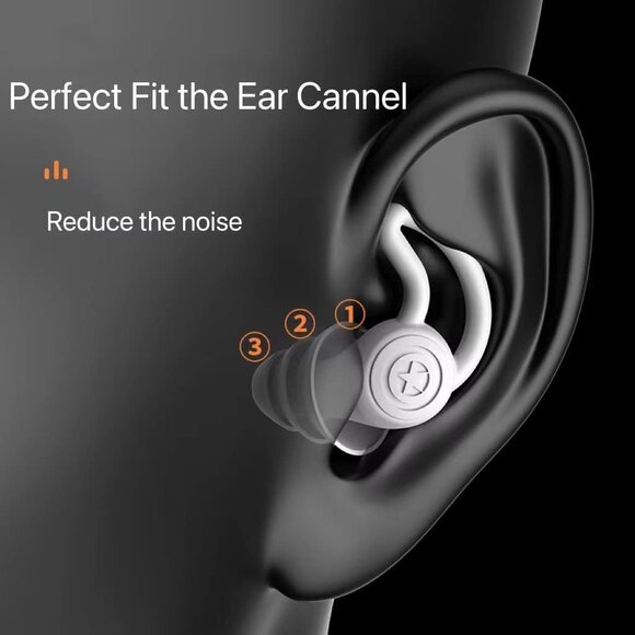 3 in 1 Ear Plugs for Noise Reduction, Ear Plugs for Sleeping Noise Cancelling - Picture 2 of 6
